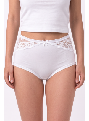 Panty Claudia weiss Vorderansicht am Model