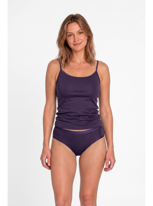 Hemd Christine amethyst Vorderansicht am Model