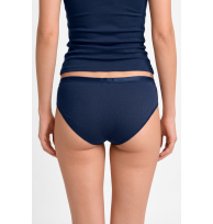 Slip Christine dark-blue Rückansicht am Model