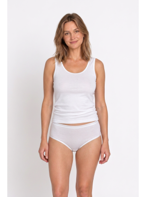 Hemd Vera weiss Vorderansicht am Model