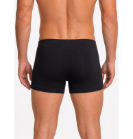 HE-Retro Boxershorts schwarz Rückansicht am Model