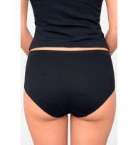Slip Samantha schwarz Rückansicht